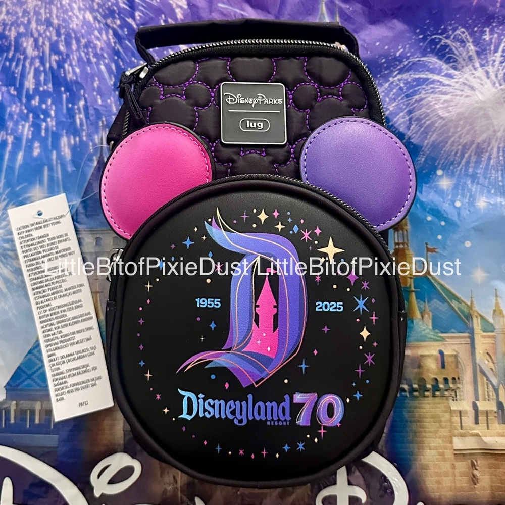 Disney Parks x Lug Disneyland 70th Anniversary Crossbody Bag